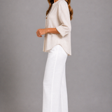 Emer Textured Button Blouse