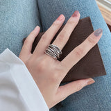 Bríd Layered Silver Ring