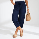 Agnes Cropped Wide-Leg Trousers
