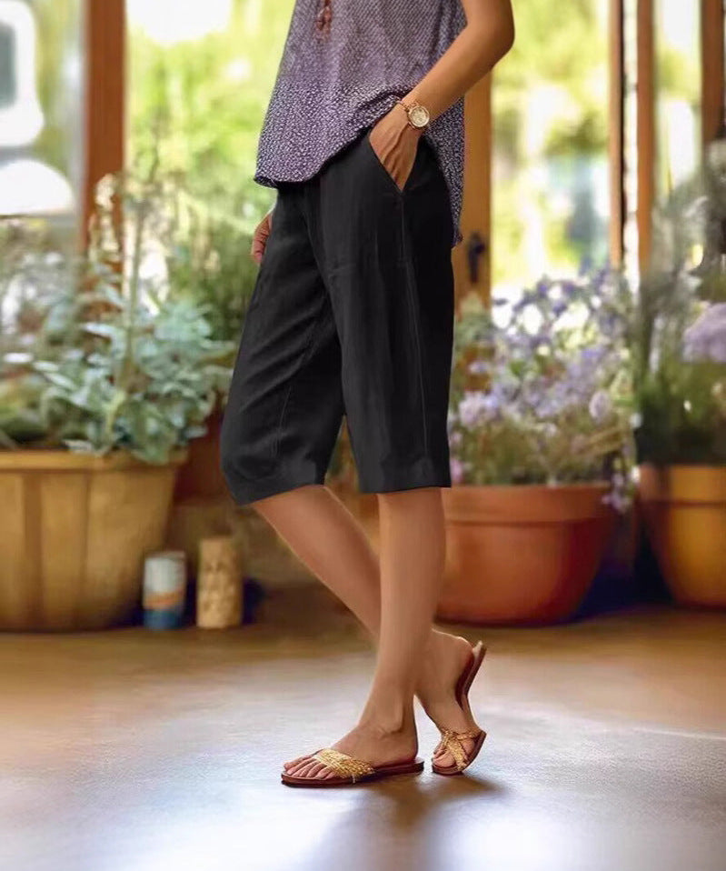 Fiona Lightweight Cropped Trousers