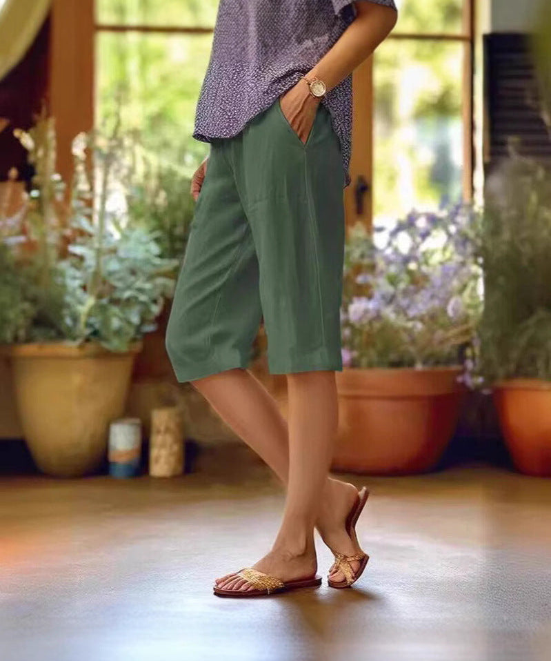 Fiona Lightweight Cropped Trousers