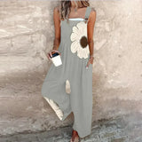 Niamh Relaxed Printed Dungarees
