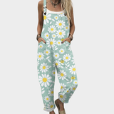 Niamh Relaxed Printed Dungarees