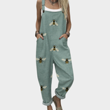 Niamh Relaxed Printed Dungarees