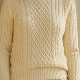 Breda Cable Knit Roll Neck Jumper