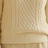 Breda Cable Knit Roll Neck Jumper
