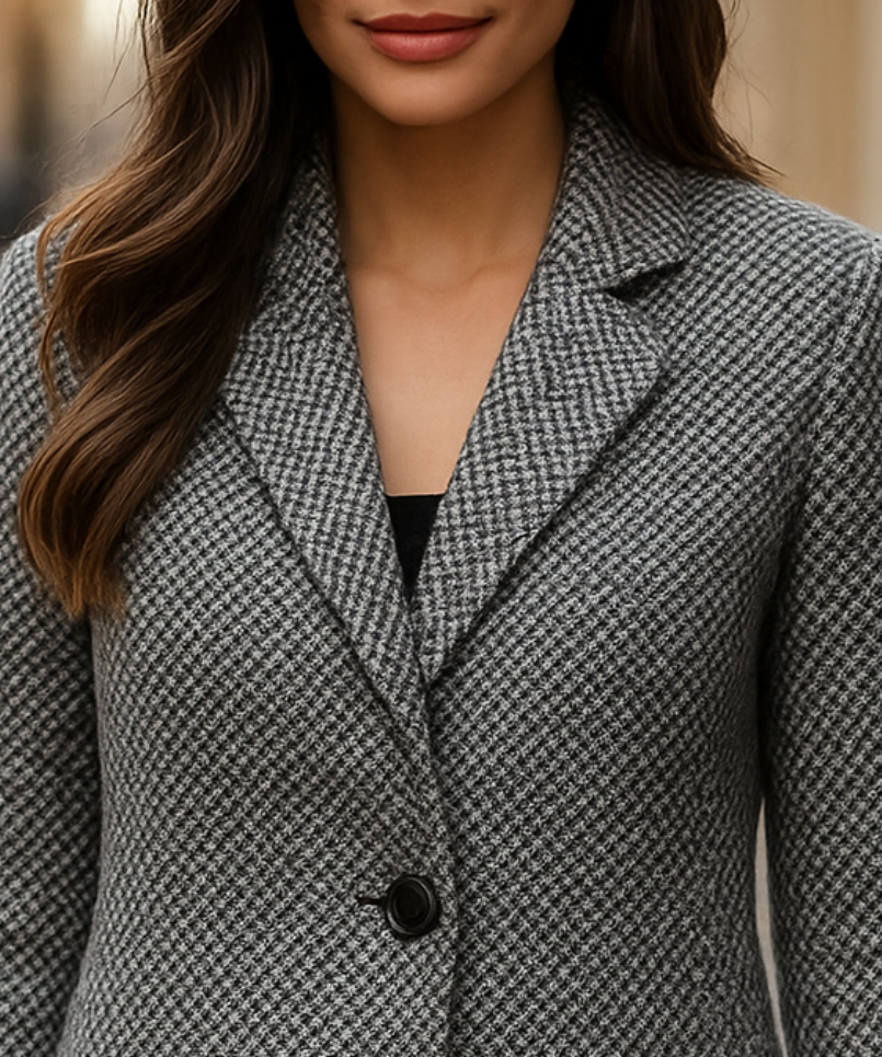 Orlaith Houndstooth Tailored Coat