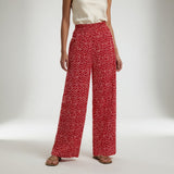 Cynthia Printed Wide-Leg Trousers