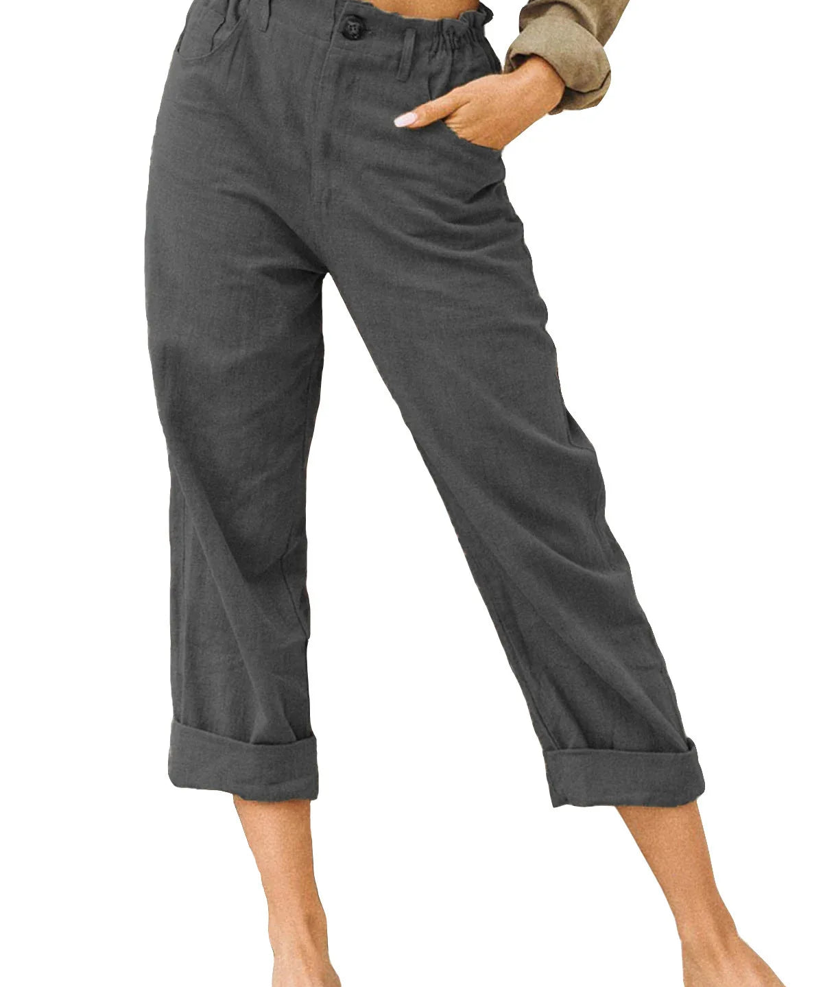 Kathleen Relaxed Cropped Trousers