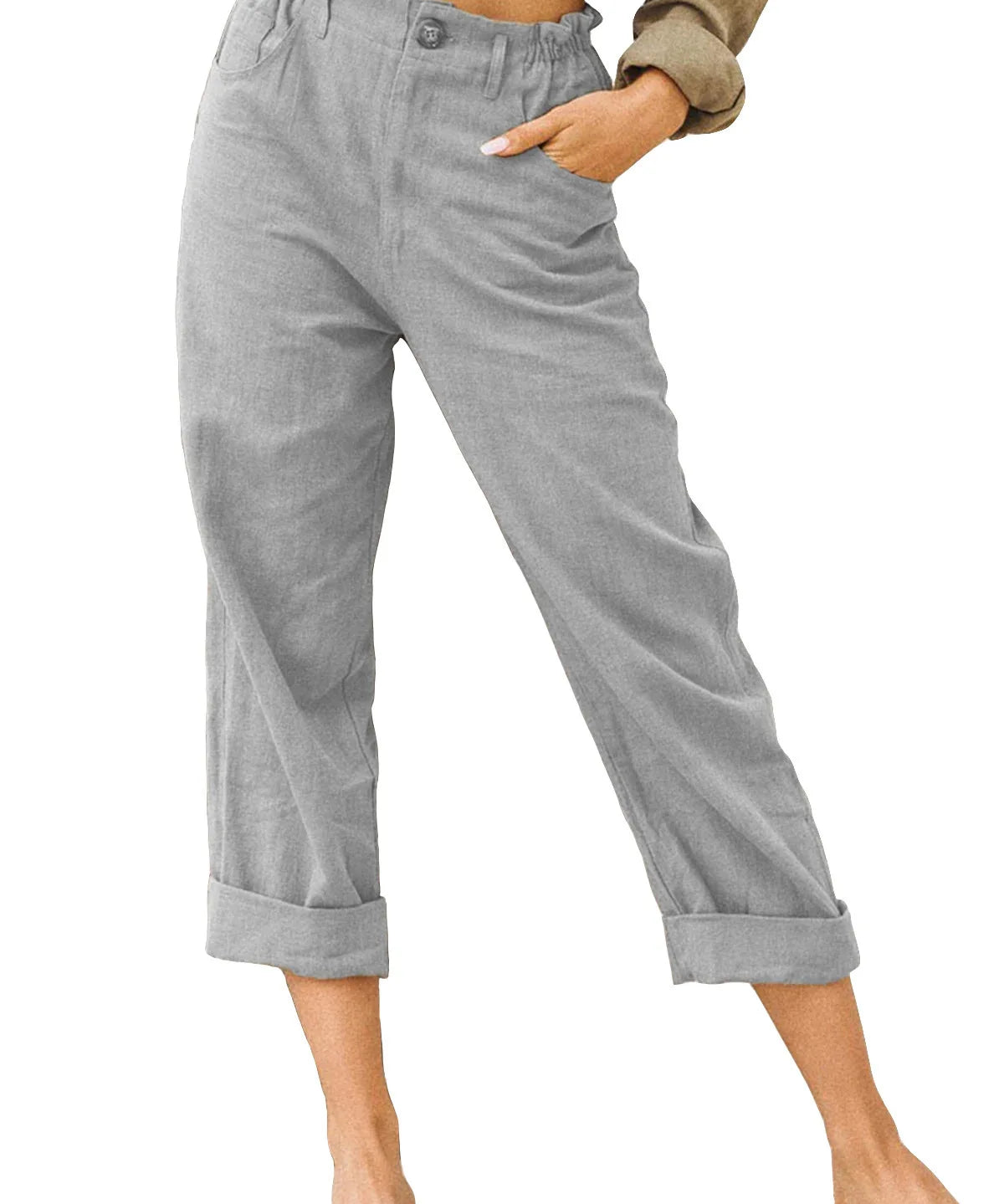 Kathleen Relaxed Cropped Trousers