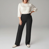 Annette Stretch Wide-Leg Trousers