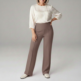 Annette Stretch Wide-Leg Trousers