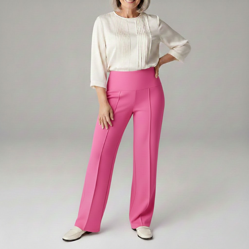 Annette Stretch Wide-Leg Trousers
