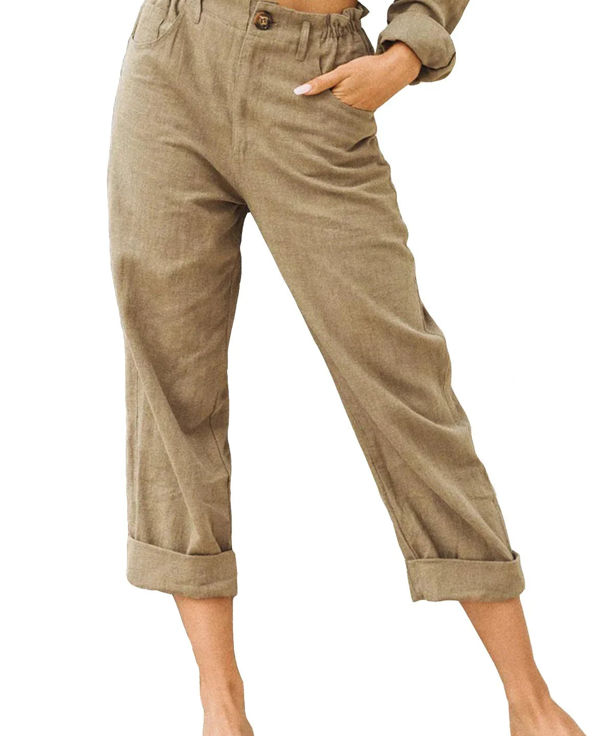 Kathleen Relaxed Cropped Trousers