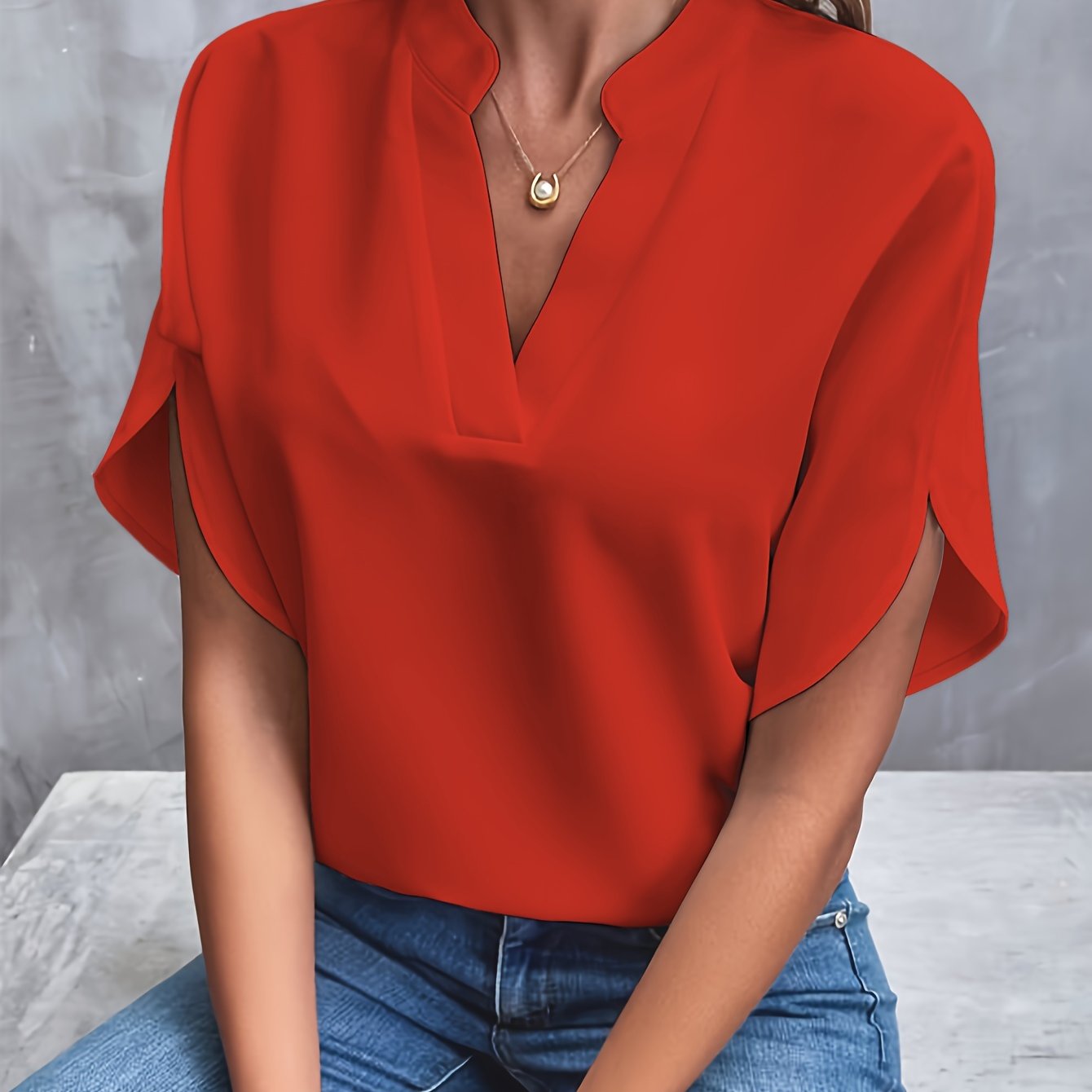 Sorcha Split-Sleeve Blouse