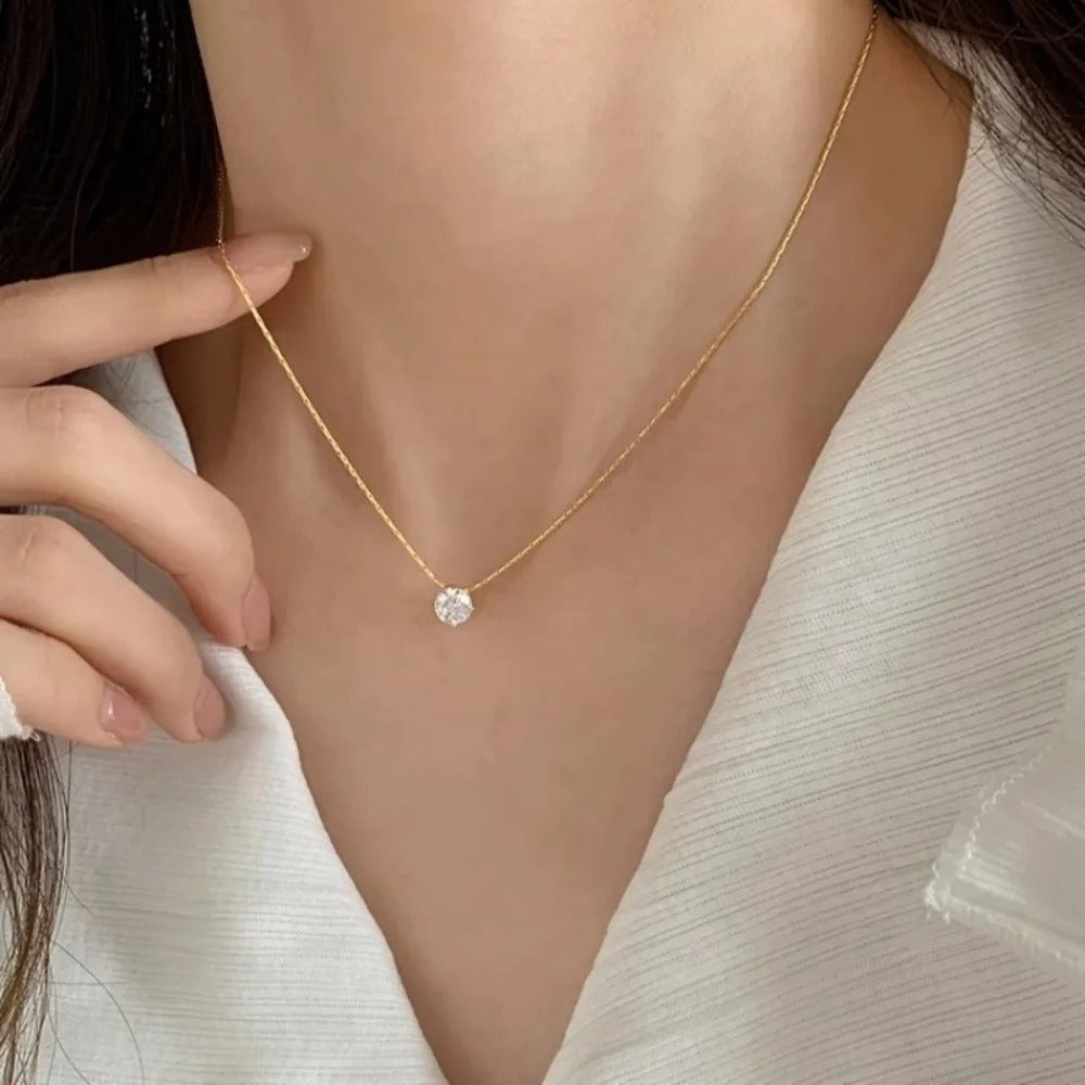 Erin Solitaire Necklace
