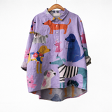 Nuala Dog Print Shirt