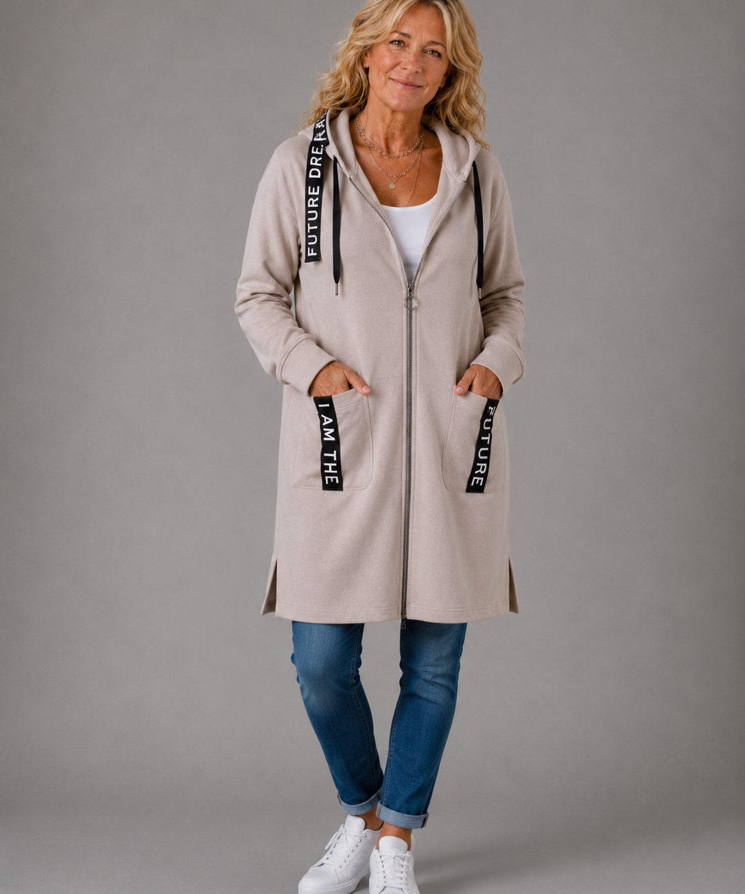 Eileen Fleece-Lined Hooded Coat