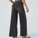 Veronica Wide-Leg Denim Trousers