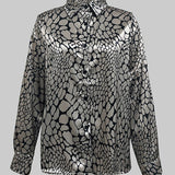 Caoimhe Satin-Effect Print Shirt