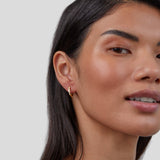 Clare Crystal Hoop Earrings