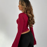 Emer Lace Neckline Top