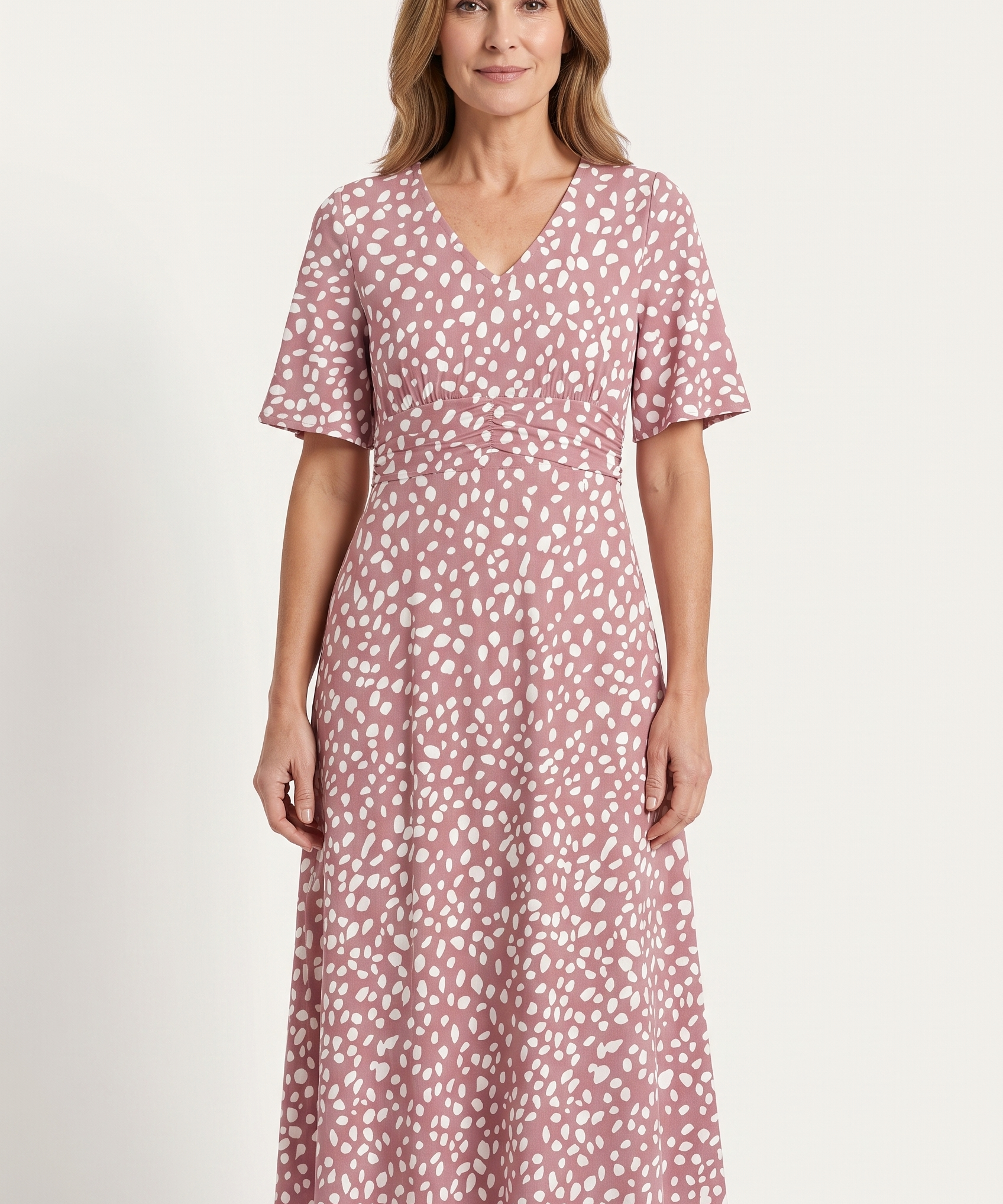 Clare Printed Midi Dress