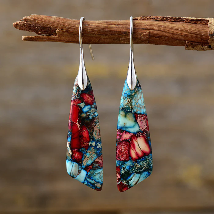 Ciara Colourful Stone Drop Earrings
