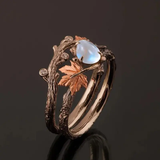 Orla Moonstone Leaf Ring