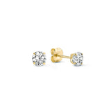 Nora Solitaire Stud Earrings
