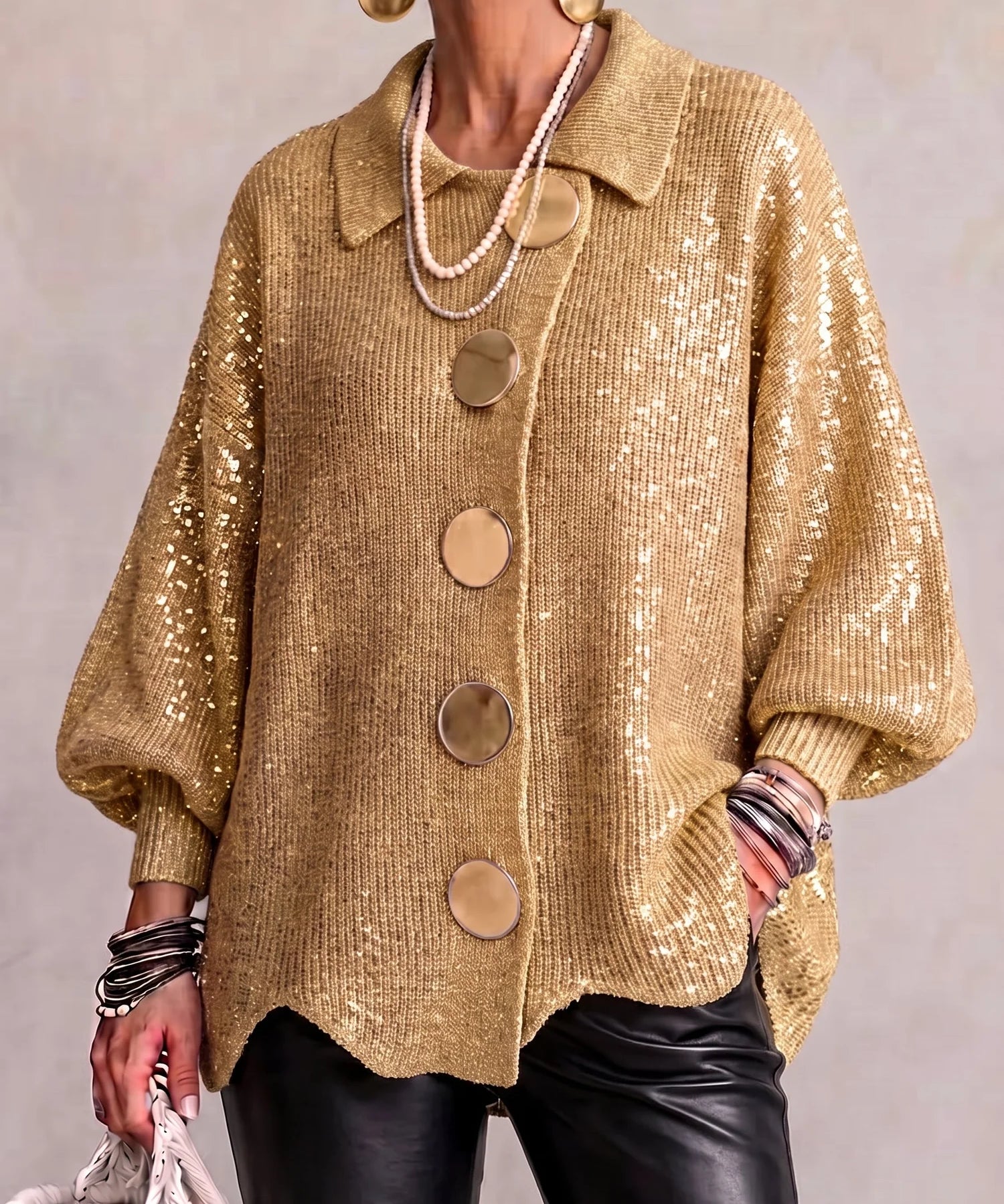 Niamh Button Knit