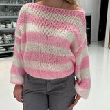 DELACROIX | PULL OVERSIZE EN TRICOT RAYÉ