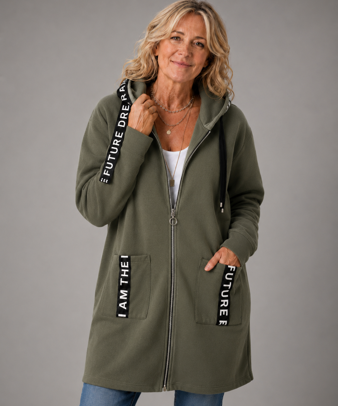 Eileen Fleece-Lined Hooded Coat